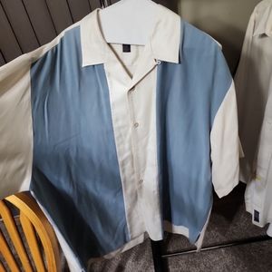 Nat Nast 100% silk button down for men